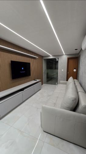 Castelo Apartment | 101 - Área Privativa de Luxo ar condicionado e churrasqueira