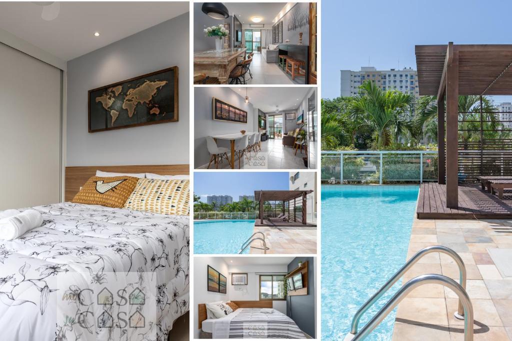 Jacarepagua Apartment | 2 Apartamentos Individuais de 3 QUARTOS com ESTACIONAMENTO em Condomínio com PORTARIA 24h, Sauna e Parquinho Infantil - Apartamento com Ar Condicionado, SmarTV, Wi-Fi 120 mbps e Cozinha Completa
