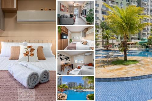 Camorim House | 2 Quartos com Varanda a 300m RioCentro Wi-Fi 120mbps e Cozinha Completa - Condomínio com Piscina, Estacionamento, Portaria 24h e Parquinho Infantil - Apartamento indicado para Grupos, Hóspedes a Trabalho e Crianças