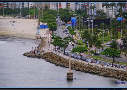 Ponta da Praia Apartment | Apartamento em Santos na ponta da praia á beira mar
