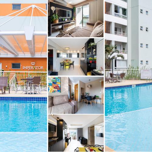 Garcia Apartment | Apto a 10 min da Vila Germânica, dois quartos, salas de estar e jantar, cozinha completa, sacada com churrasqueira, Wi-Fi, Piscina, academia, mercadinho 24 horas e Vaga de garagem