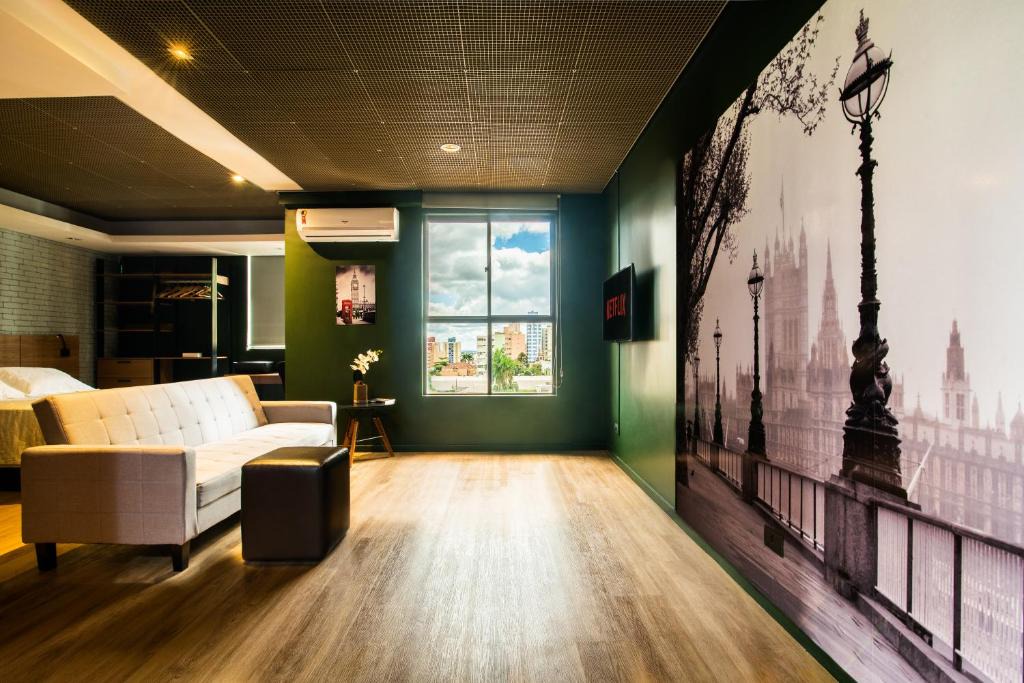 Centro Apartment | Apto Londrina Flat Hotel 704, 43 m2 , luxe, c jacuzzi