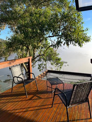 Pedra Azul Ski Chalet | Away Cabanas Pedra Azul 5 min Rota Lagarto, deck panorâmico