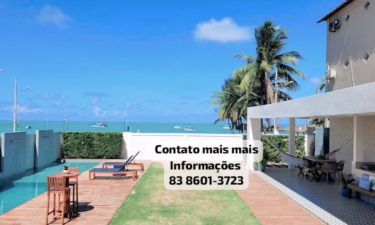 Camboinha House | Beachfront House with Balcony and Sea View, João Pessoa