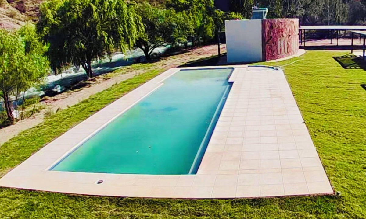 Rincon del Atuel Cabin | Bella Ribera#4 Riverfront Cabins in Valle Grande with Big Pool & Private Jacuzzi
