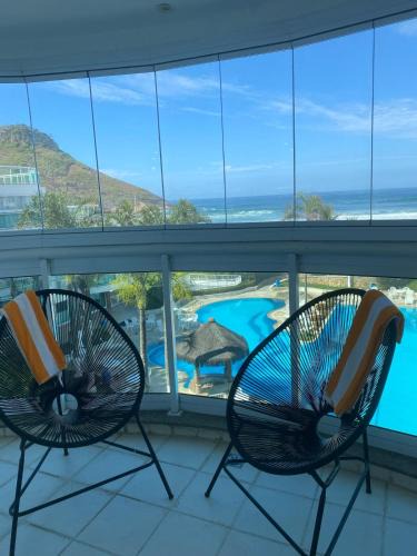 Recreio dos Bandeirantes Apartment | Bestview - Resort beira mar Pool academia Jacuzzi