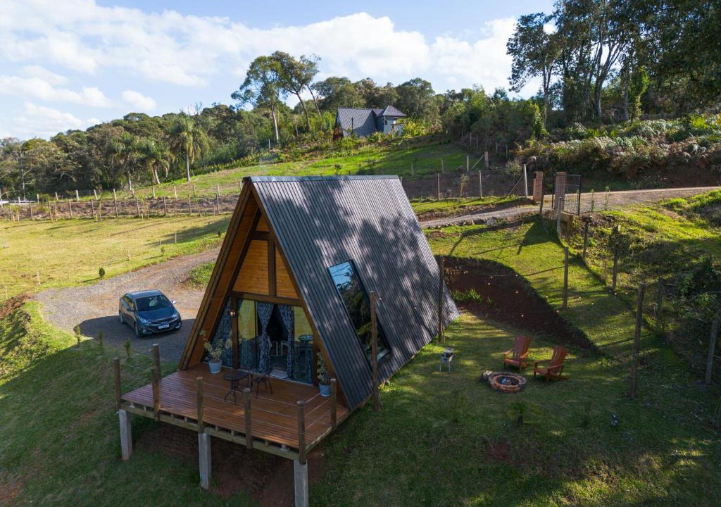 Ibicare House | Cabana com Hidromassagem e Vista, a 12km de Treze Tílias