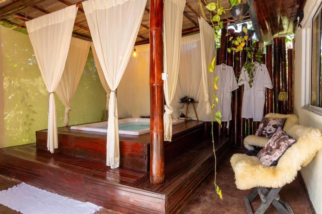 Sao Sebastiao das Aguas Claras House | Cabana p Casais c Hidromassagem e Churrasqueira