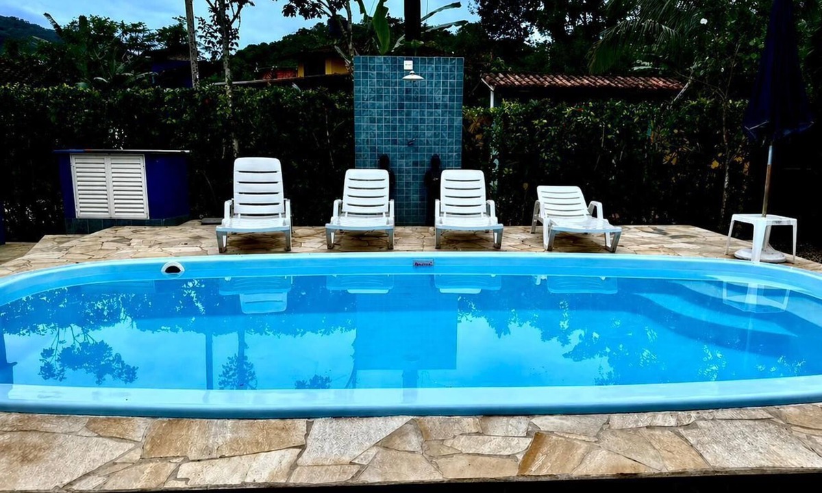 Camburi House | Casa Agata Bungalow with pool on the Camburi River and in the forest.