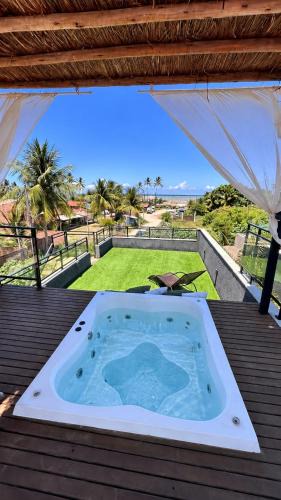 Porto da Rua House | Casa com Jacuzzi e vista para o Mar em Milagres