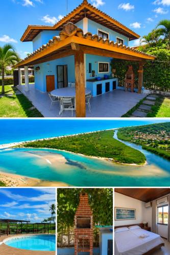 Barra do Jacuipe House | Casa com Churrasqueira, Piscina e Clube - 50m do Rio e Mar - Até 8 hóspedes