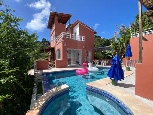 Morro de Sao Paulo House | Casas Paraíso Morro Casa Familiar 4 Quartos com Churrasco e Piscina