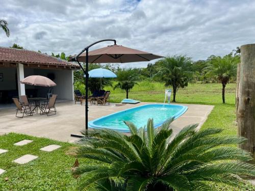 Morretes House | Chácara com piscina, lazer e muita natureza
