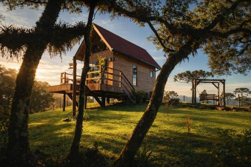 Bom Retiro House | Chalé Eco das Aves próximo a vinícola Thera