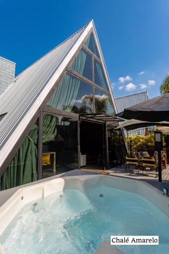 Alvorada Ski Chalet | Chalé Verde Mata com jacuzzi privativa em Bonito - Mato Grosso do Sul