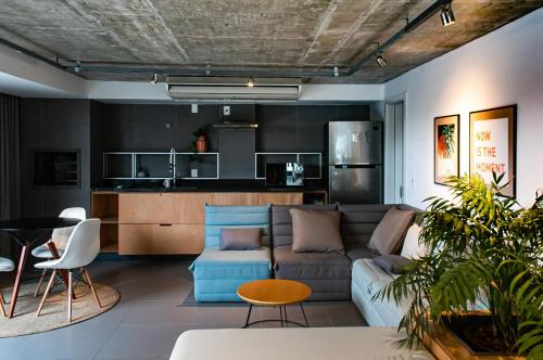 Menino Deus Apartment | Charlie em POA - Studio Moderno com Coworking e Lavanderia