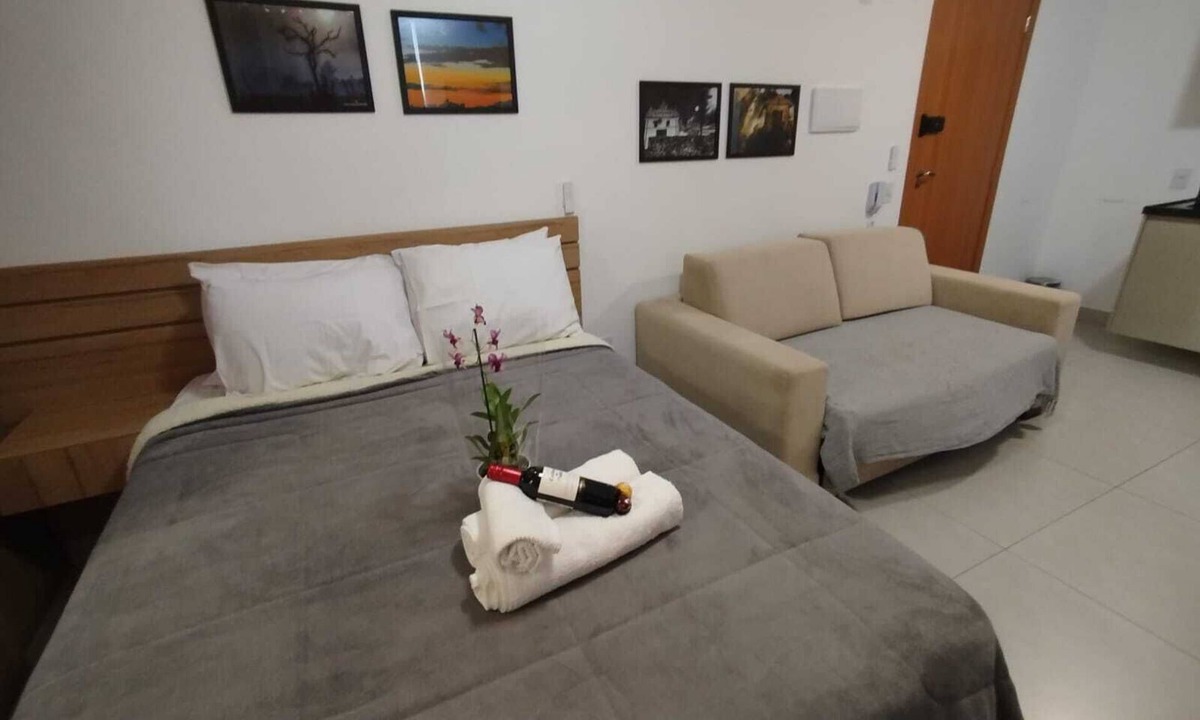 Funcionarios Apartment | Cozy studio 2 km from Savassi. The best accommodation location in BH