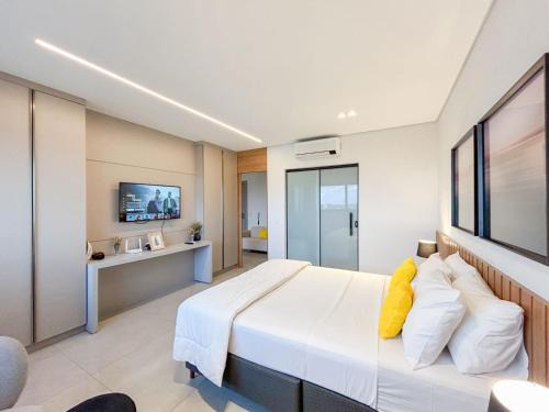 Jardim dos Estados Apartment | Flat de Luxo com Quarto Privativo 22º Andar no Vertigo