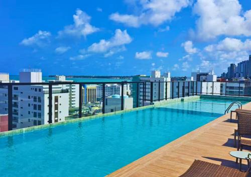 Tambau Apartment | Flat em Tambaú a 450m da Praia - Piscina na Cobertura - Move Tambaú