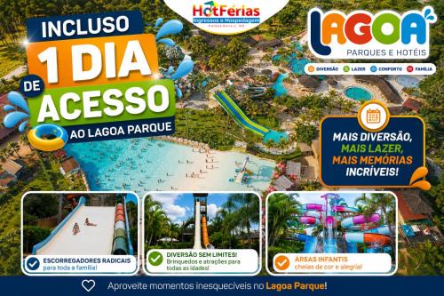 Caldas Novas Apartment | Flat Enseada em Caldas Novas, com roupa de cama, incluso 1 dia de Acesso ao Lagoa Parque, Parcele em até 6x - HotFérias