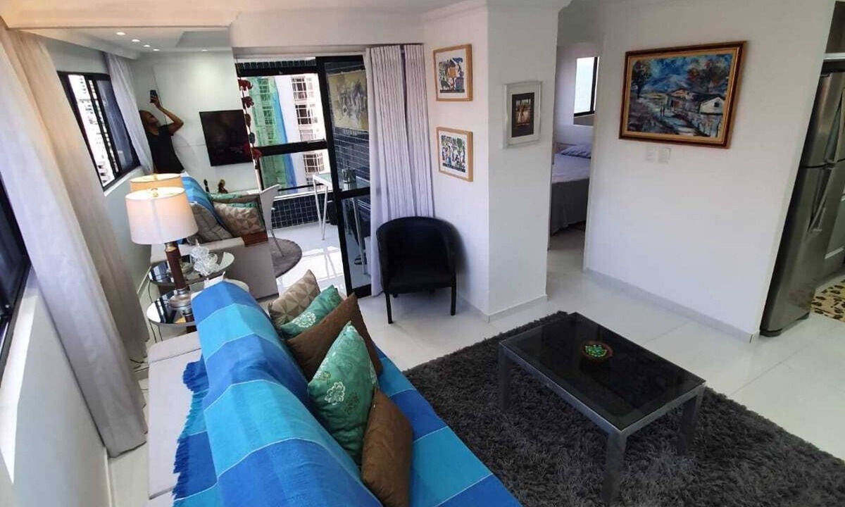Boa Viagem Apartment | Flat Portal dos Mares Comfort and Security/View to the Sea.