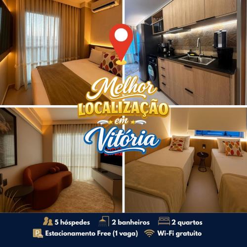 Triangulo das Bermudas Apartment | Flat Praia do Canto 2Q-2B Long Stay TRIÂNGULO DAS BERMUDAS