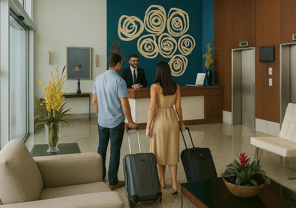 Praia do Canto Apartment | Flat Praia do Canto Iate Clube long Stay