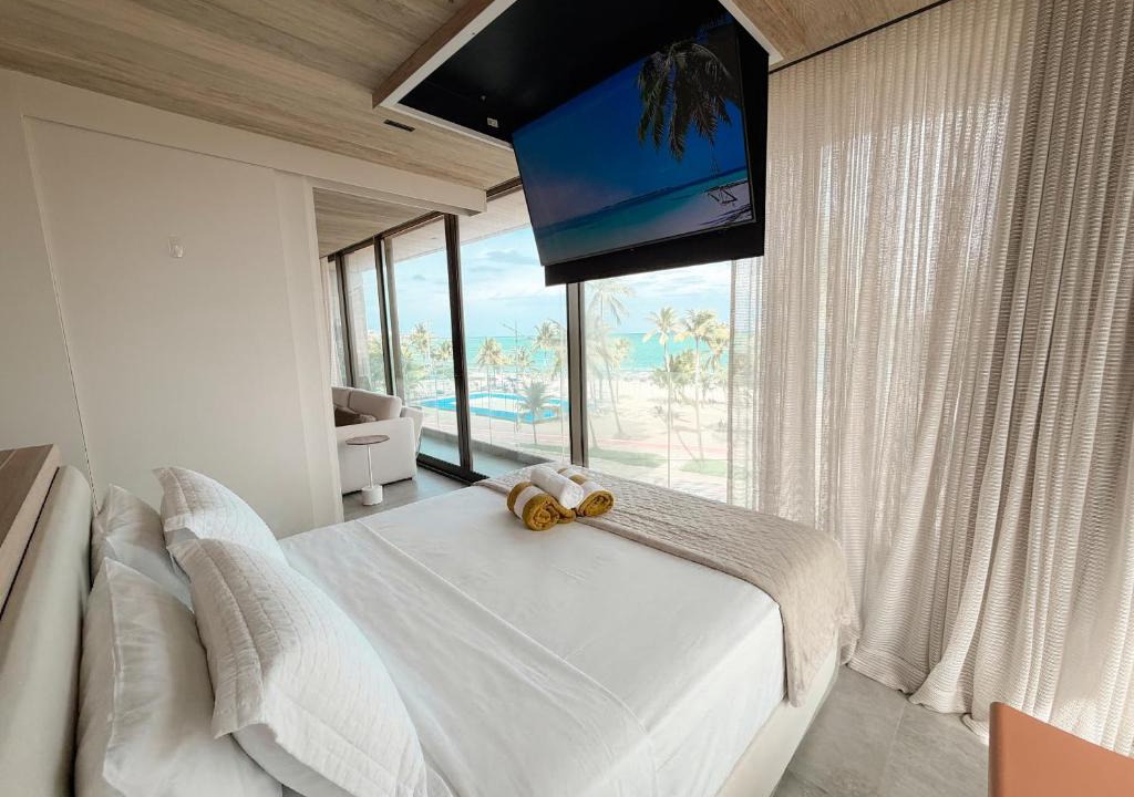 Pajucara Apartment | High Standard Studio Sea Front Balcony New Time 311