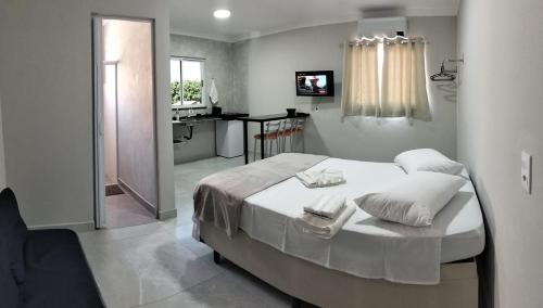 Sorocaba Apartment | Kitnet Moderna com Ar, Garagem e Wi-Fi Rápido
