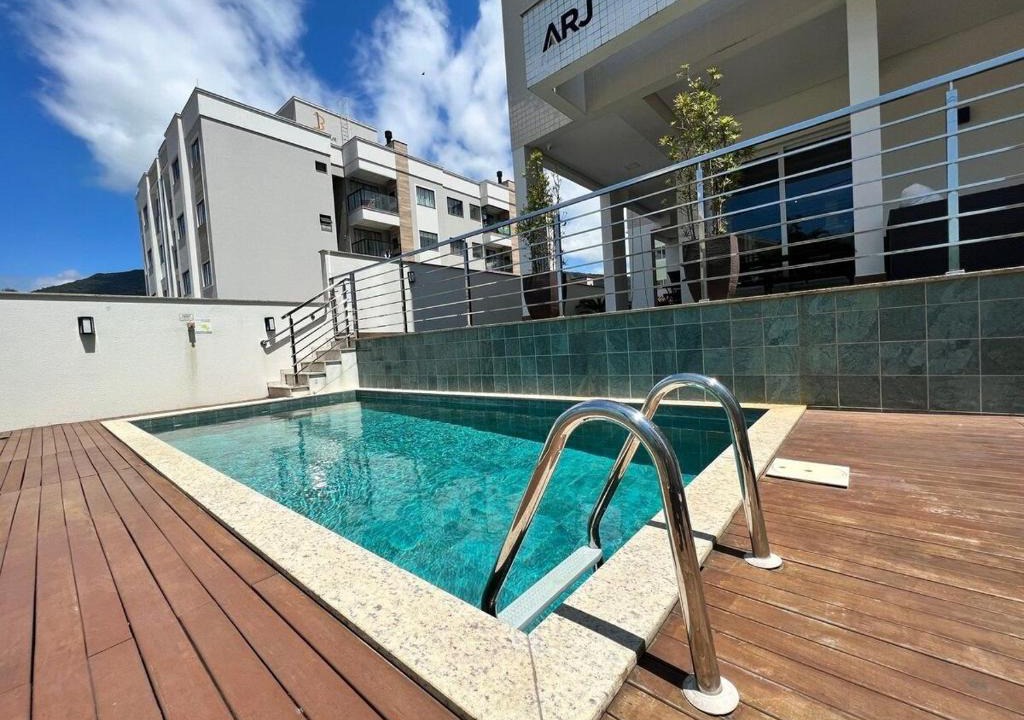 Governador Celso Ramos Apartment | Lindo! Apto com piscina na praia de Palmas - SV01H