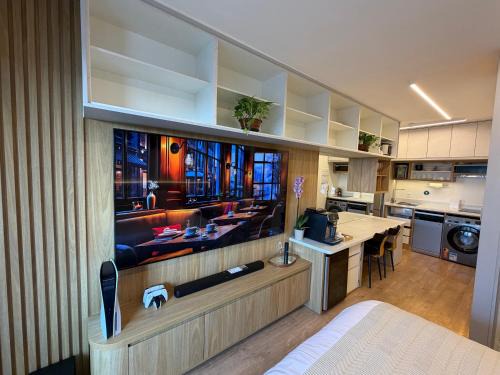 Sao Paulo Apartment | Modern 32m2 Studio with PS5 Washer Dryer and AC
