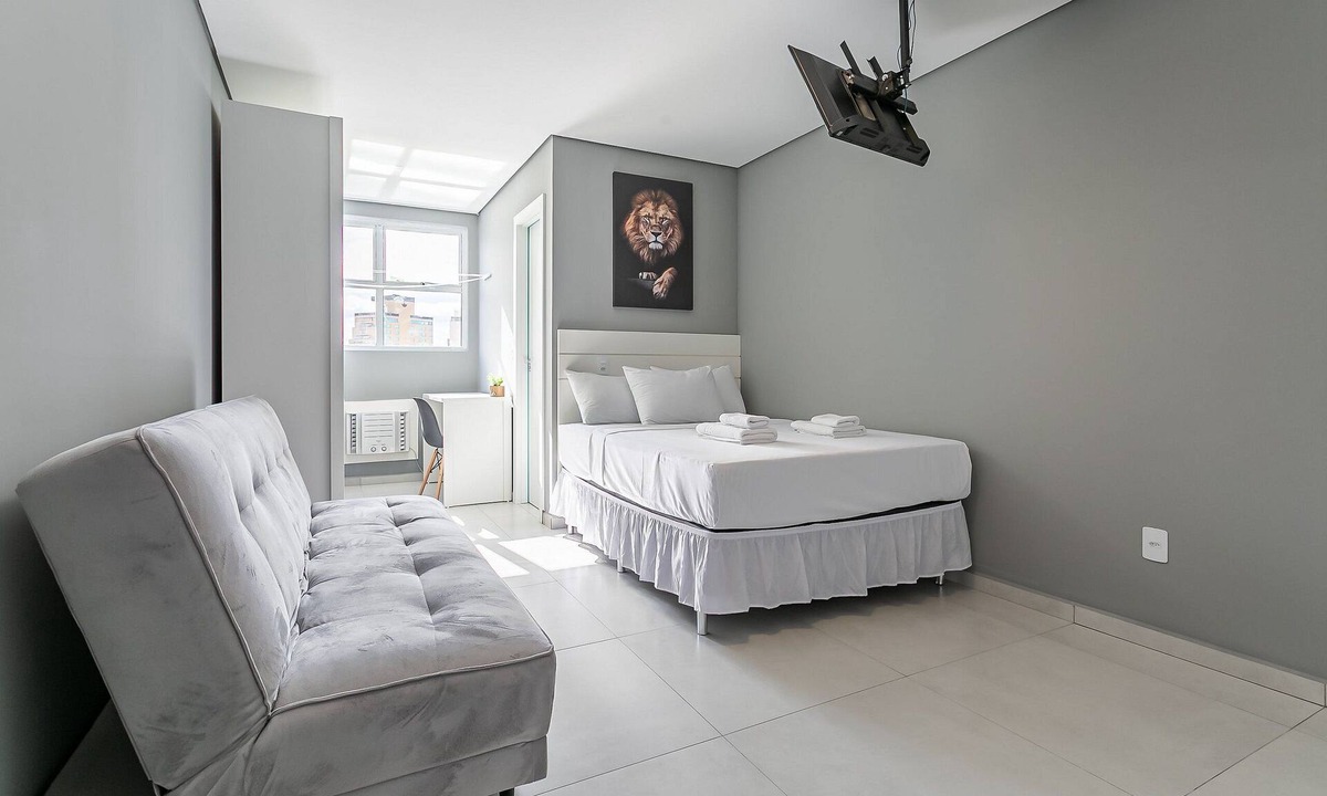 Centro Apartment | New studio near Beiramar Shopping #HKS25