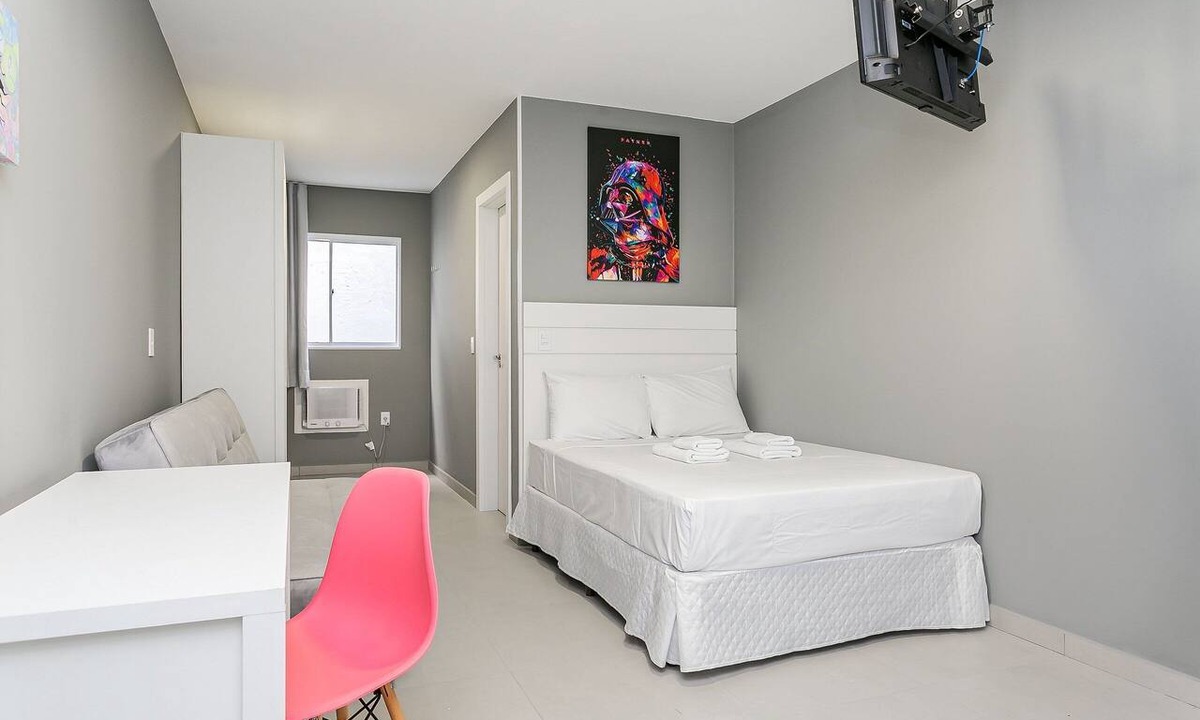 Centro Apartment | New studio near Beiramar Shopping #HKS14