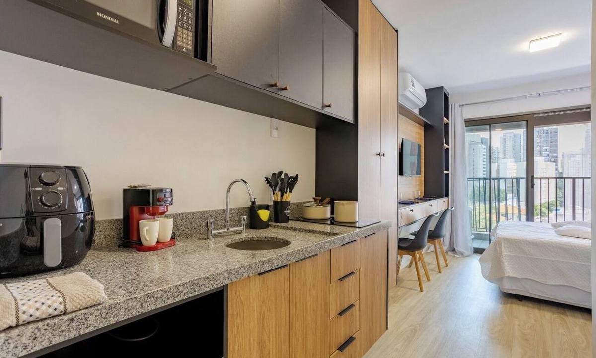 Sao Paulo Apartment | Nik Perdizes: Premium Studio 400m from Nubank Parque (formerly Allianz Parque)