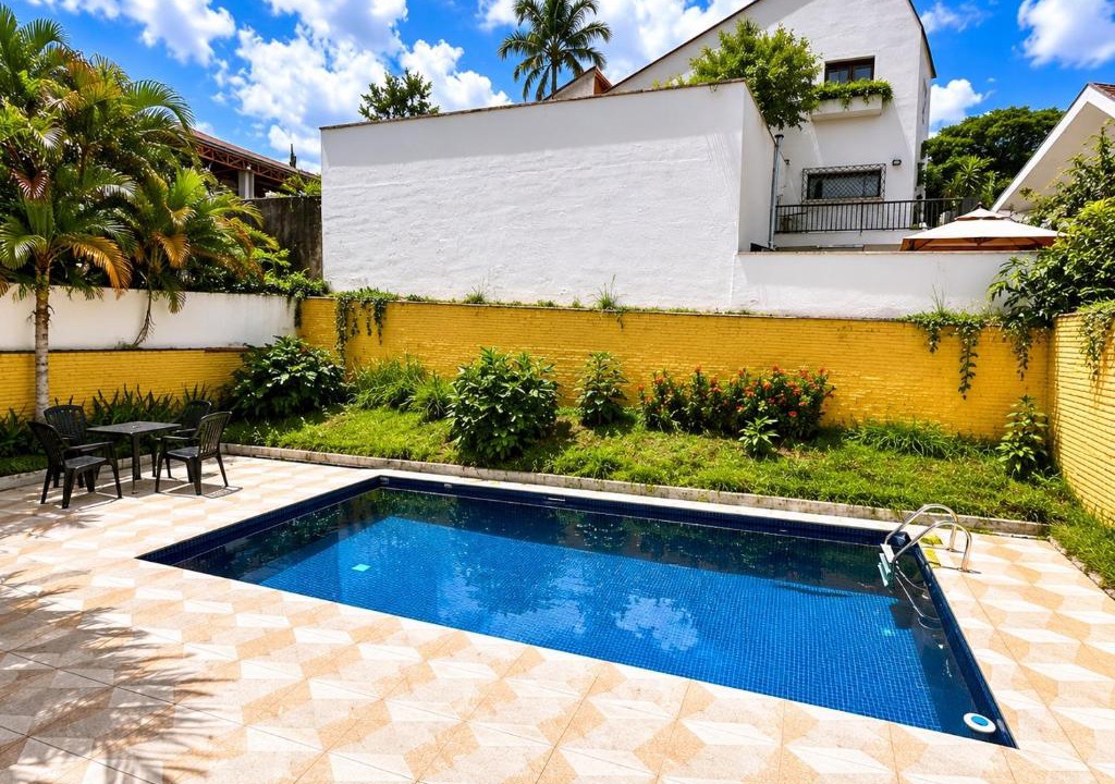 Sao Paulo House | Quarto de casal com piscina no Morumbi
