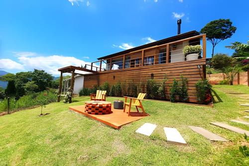 Santo Amaro da Imperatriz Apartment | Recanto Pôr do Sol com Hido e lareira