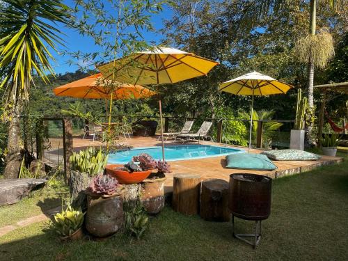 Alfredo Chaves House | Sítio Recanto dos Lagos piscina sauna e churrasqueira