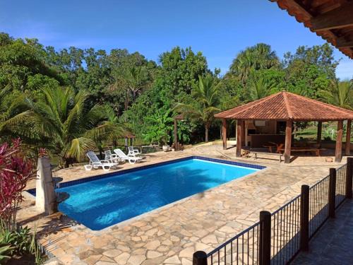 Hidrolandia House | Sítio Recanto da Paz - Chácara para temporada com piscina aquecida