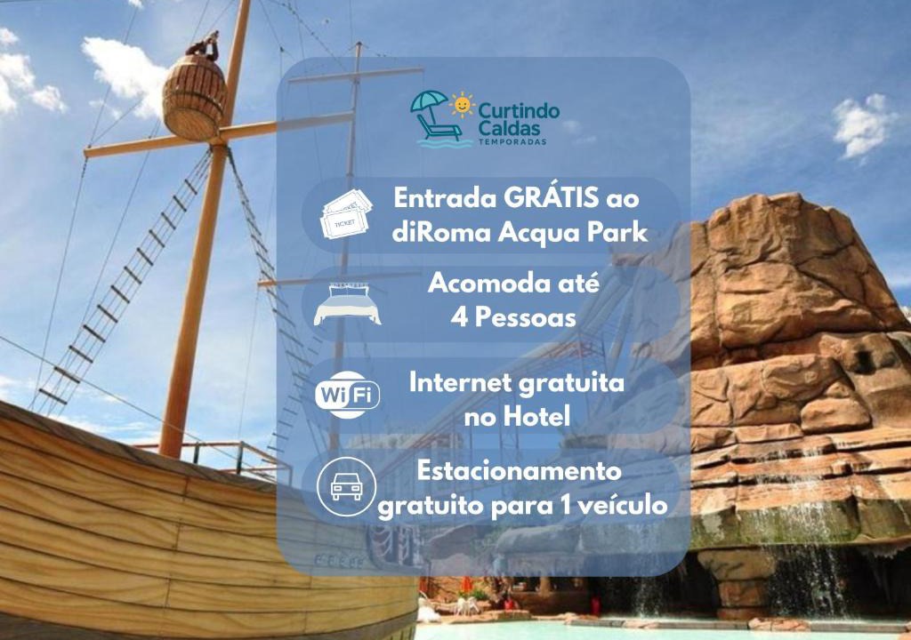 Prive das Caldas Hotel | Spazzio Diroma Hospedagem com acesso gratuito no Acqua Park