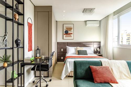 Centro Apartment | Studio 4 Ed. Milano Vista Mar Anexo Pátio Milano