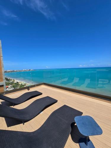 Pajucara Apartment | Studio Beira mar - Vista mar - Alto Padrão - New Time