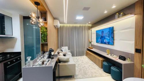 Mogi das Cruzes Apartment | Studio home office Inteligente Com Alexa no Coração do Shopping