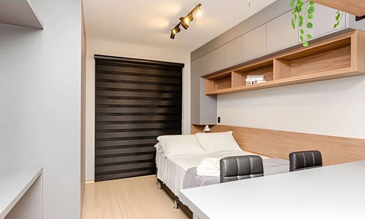 Bigorrilho Apartment | Studio incrível no condomínio clube sky Batel soho