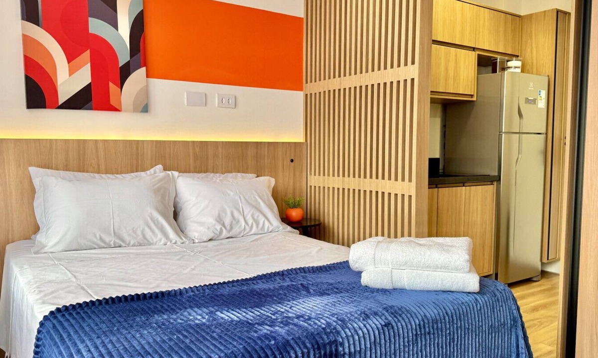 Matriz Apartment | Studio incrível no Elysia, completo com vaga e ar.