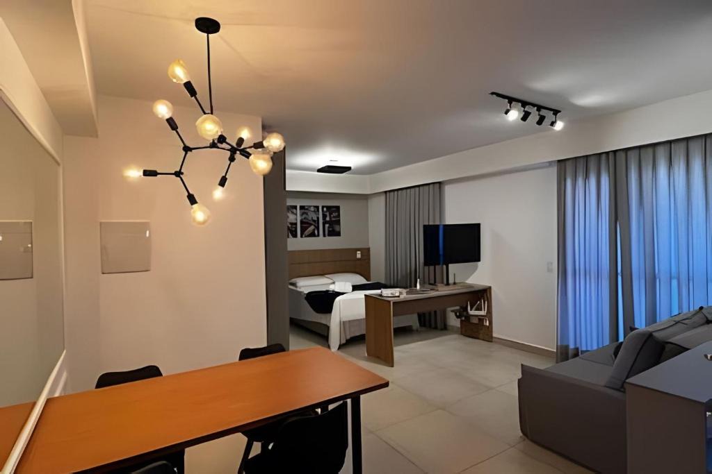 Subsetor Sul - 1 Apartment | Studio lindo c/wi-fi, garagem e ótima localização