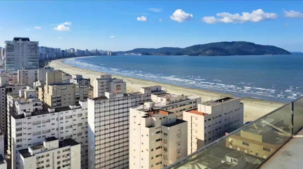 Pompeia Apartment | Studio Premium Gonzaga, Piscina, Coworking e Academia Vista Mar