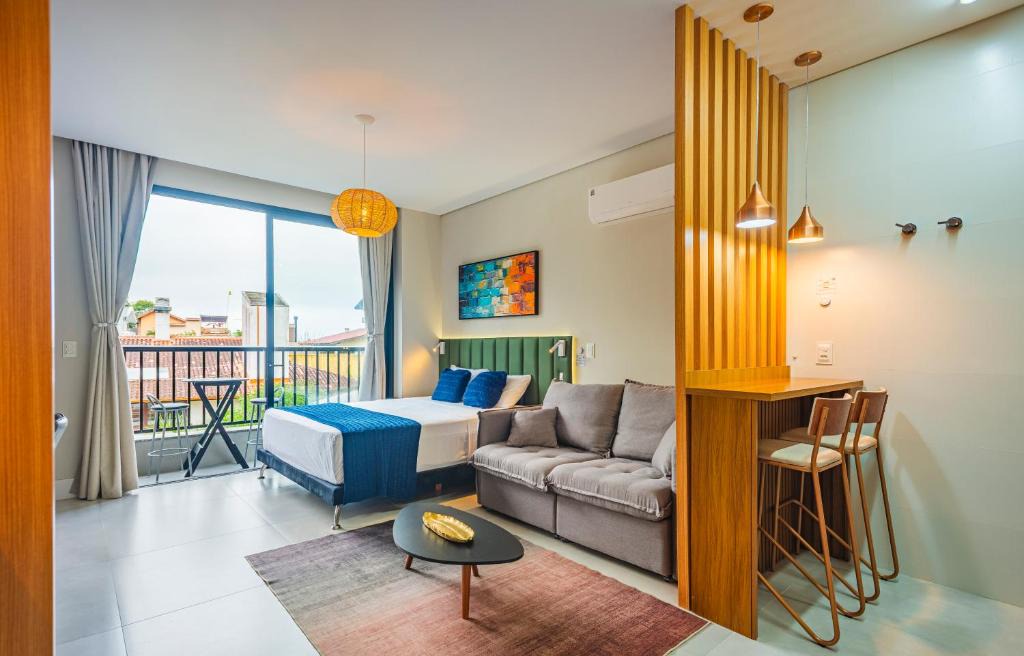 Santo Antonio de Lisboa Apartment | Studio Saint Garden - Sunset - Pool with Sea View - Santo Antonio de Lisboa - Florianopolis