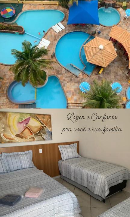 J Jeriquara Apartment | Suíte 1015 - Thermas Place com Parque Aquático