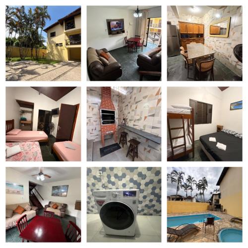 Umuarama Apartment | TRIPLEX piscina churrasqueira lava e seca Wi-Fi e 2 TVs em Condomínio com 90m2 no centro de Ubatuba