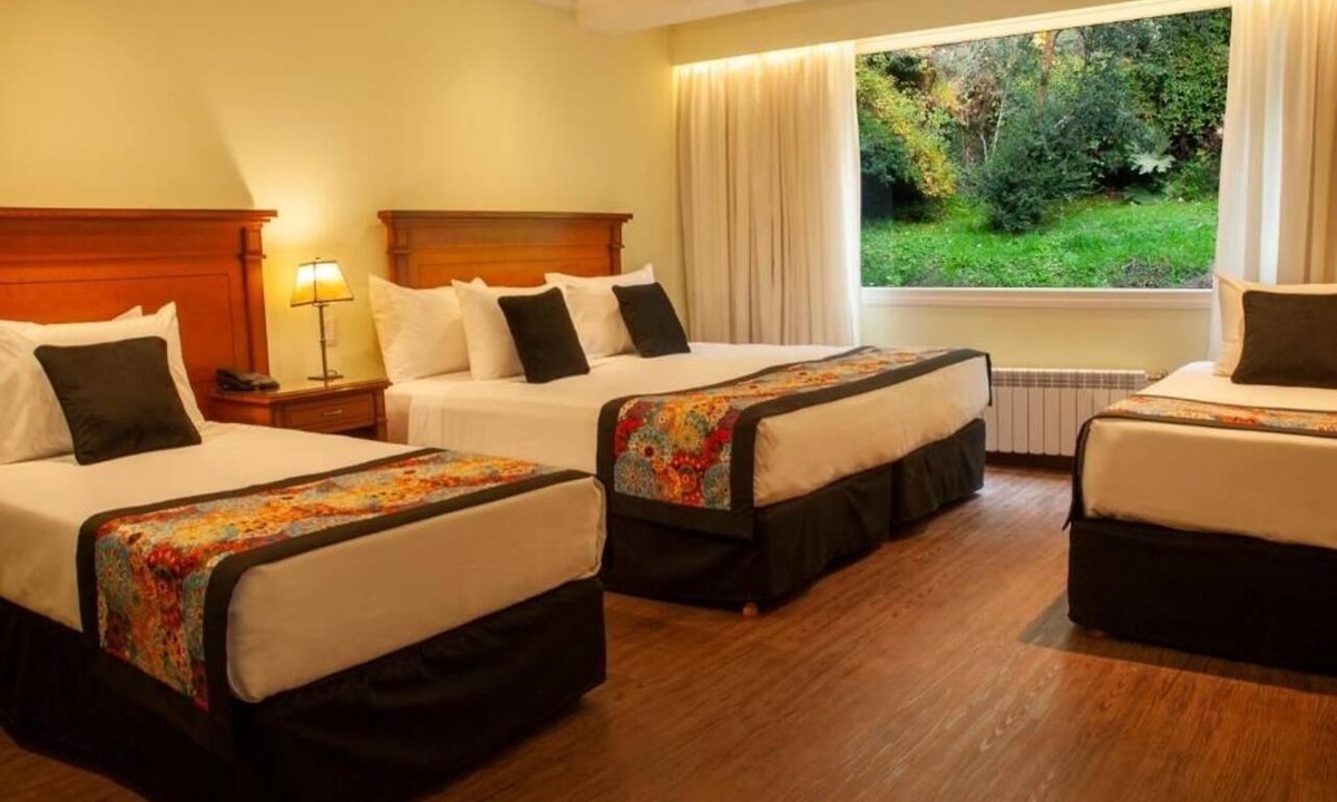 San Carlos de Bariloche Hotel | Two Garden-View Quadruple Rooms + Free Breakfast w/Indoor Pool & Spa Access